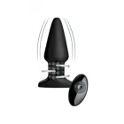 Model R - Smooth Rimming Anal Plug – 10 cm (4″) – Black — Photo 4