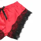 Subblime 953959 šilkinis naktinukas ir nėrinių kelnaičių komplektas – juodas/raudonas – S/M — Nuotrauka 7