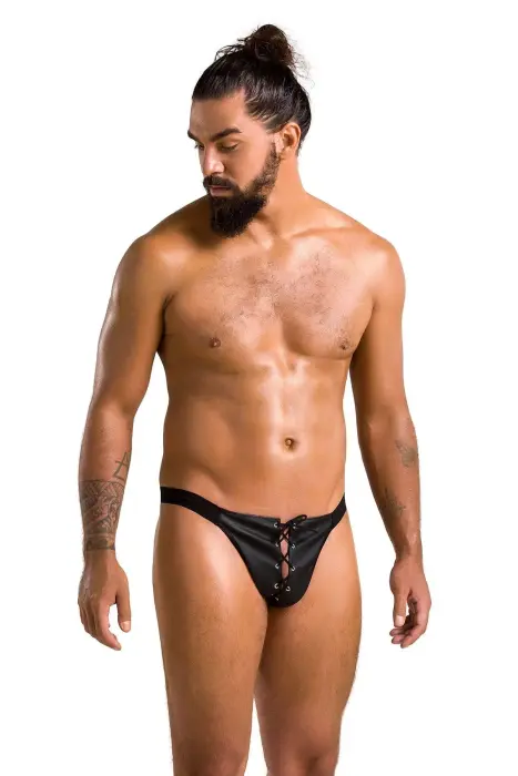 Passion Open Slip Briefs – Black – XXL/XXXL
