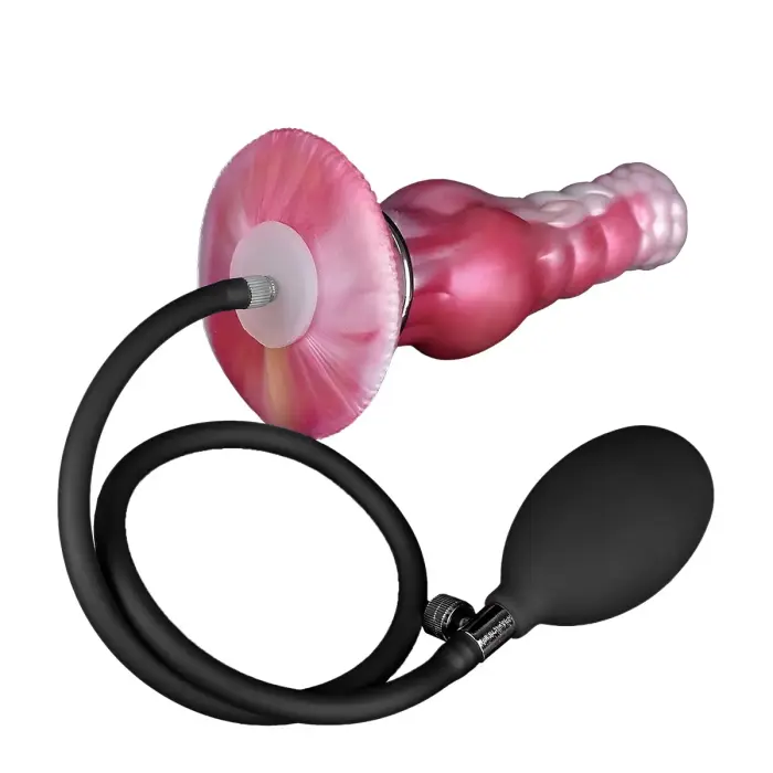 Kiotos Monstar Beast 87 piepūšams dildo – 18 cm (7″) – Rozā Foto 5