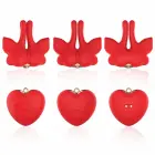 ARMONY magnetilised nibuklambrid Butterfly Shape – punased, 9 vibratsioonirežiimi — Foto 8