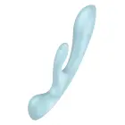 Satisfyer Triple Oh кролик-вибратор – 18 cm (7″) – синий — Фото 1