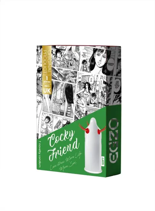 Egzo Cocky Friend ребристые презервативы – 3 шт.