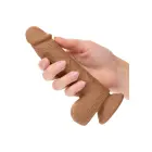 Dual Density Realistic Dildo with Suction Cup – 13 cm (5″) – Brown — Photo 7