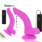 Diversia Flexible Vibrating Dildo – 21.5 cm (8.5″) – Purple — Photo 1