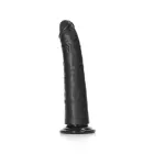 Slim reālistisks dildo ar piesūcekni – 18 cm (7″) – Melns Foto 7