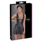 Cottelli Matte Look Dress with Rings – Black – S — Photo 1