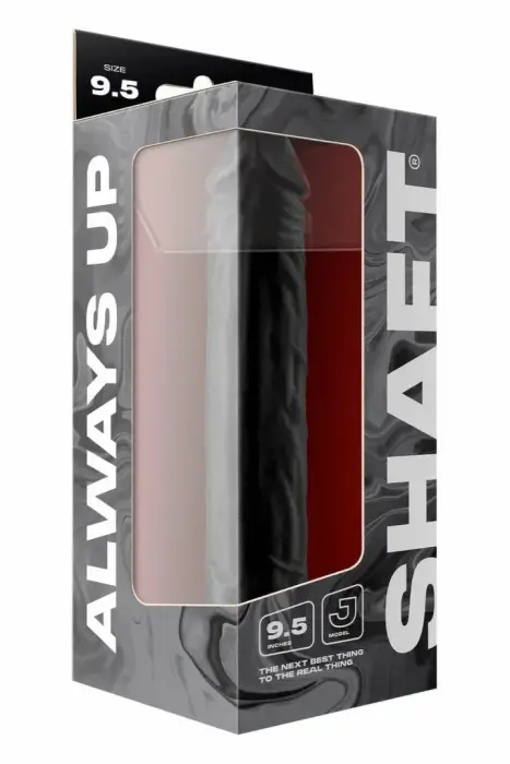 SHAFT Model J двухслойный дилдо – 24.1 cm (9.5″) – черный