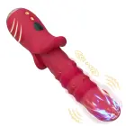 Dick Red 9 vibrācijas funkcija vibrators – 21.7 cm (8.5″) – sarkans Foto 3