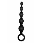 NMC 5.5 Inch Ribbed Silicone Beads – black – pull ring – 13.9 cm — Photo 2