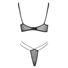 Cottelli Lingerie Bra & Rio Thong Set – Black – L — Photo 5