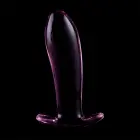 Ibiza Nebula Series Model 5 stikla anālais spraudnis – 12.5 cm – rozā — Foto 6