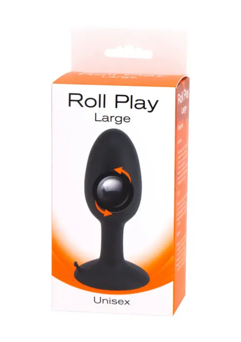 Roll Play didelis analinis kištukas – L – Juodas Photo