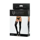 Glossy Wetlook stockings LOTIS – black – L — Photo 4