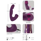 Javida 4 Function Vibrator – 18 cm (7″) – Pink — Photo 15