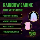 Rainbow Canine silikona anālais spraudnis – daudzkrāsains — Foto 2