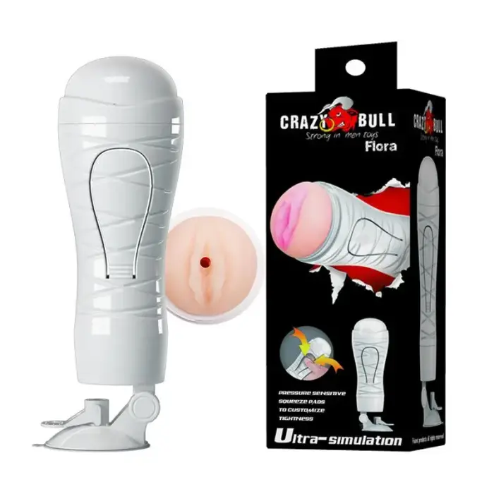CRAZY BULL - FLORA Masturbator with Suction Cup