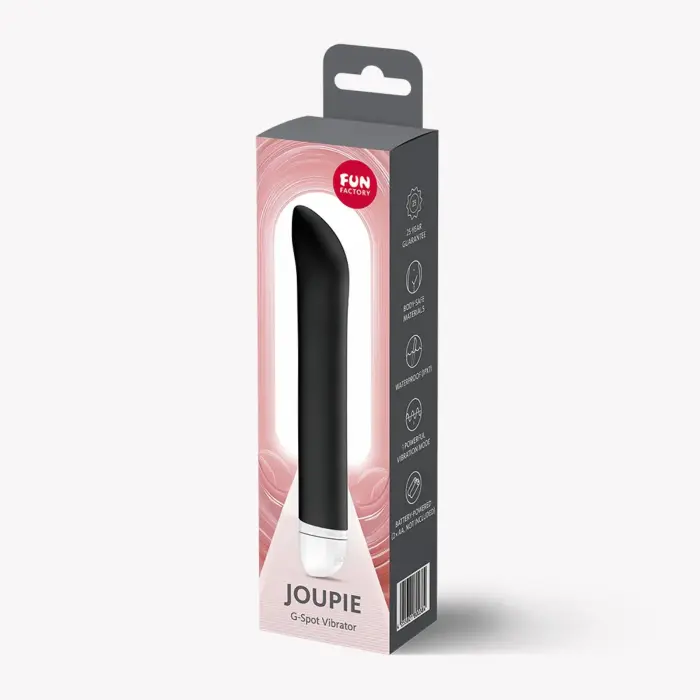 Joupie вибратор для точки G – 18 см (7″) – черный