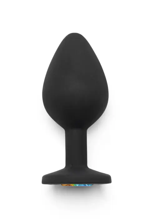 Vaivorykštės spalvos Booty Jewel dildo – M – Spalvotas Photo