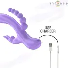 INTENSE MIKO Triple System Vibrator – 19.5 cm (7.7″) – Purple — Photo 6