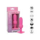 Vibruojantis analinis zondas su karoliukais – 18 cm (7.1″) – Rožinis — Nuotrauka 5