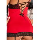 Rene Rofe Hollywood Chemise and G-String Set – lace trim – red – M/L — Photo 3