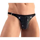 Svenjoyment vīriešu stringi ar dekoratīviem akmentiņiem – melni – M — Foto 2