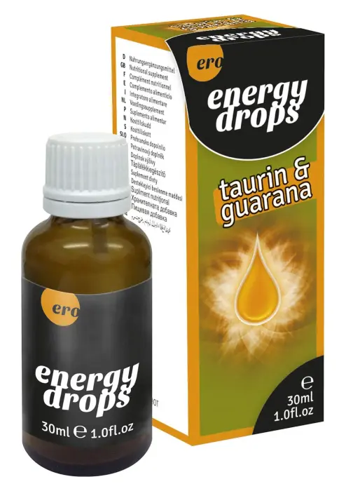 Energy Drops с таурином и гуараной – стимулирующие капли – 30 мл