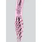 Divpusējs Rhinestone Wand Dildo – 20 cm (8″) – Caurspīdīgs — Foto 4