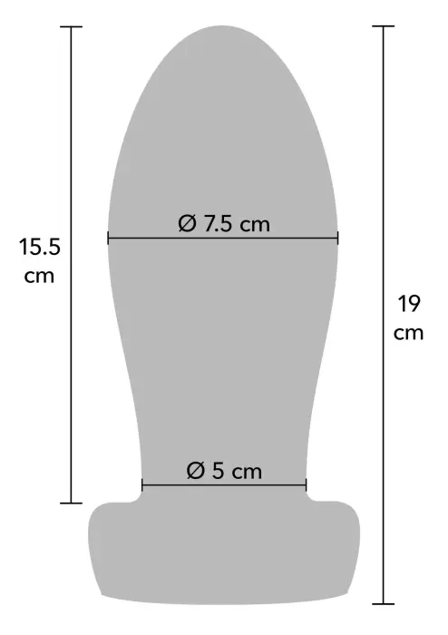 Heavy Anal Stretcher Plug XL – 23+ cm – Juodas Photo