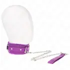 KINK regulējama apkakle ar ķēdīti – violeta – 36-42 cm – 65 cm — Foto 2