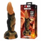 POWER MONSTERS Tyrannosaurus – fantazinis silikoninis dildo – dviejų spalvų – rudas ir juodas – 20,5 cm / Ø 5 cm — Nuotrauka 7