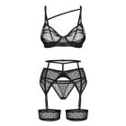 OBS Nuites 3-osios dalies pesukomplekt – läbipaistev must – 2XL/3XL Photo