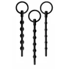 NMC 3 IN 1 Silicone Urethral Sound Kit – 3 dalių medicininės klasės silikonas – juodas – 11,4 cm — Nuotrauka 2