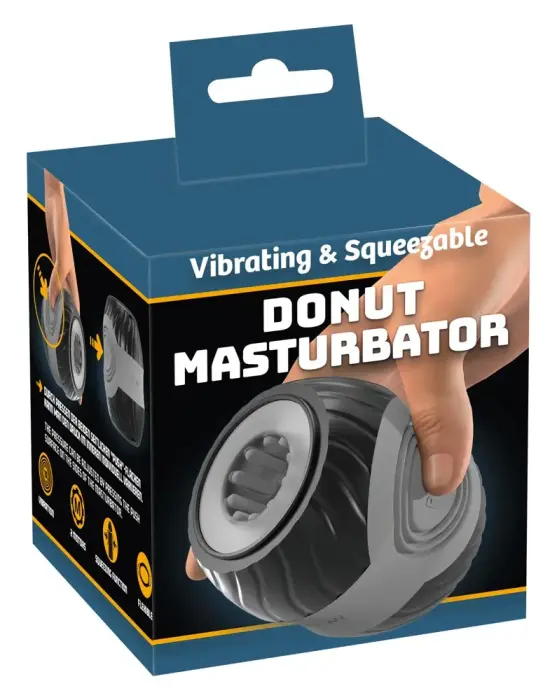 You2Toys Donut Masturbator – Vibrating – Black