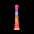 Kiotos Monstar Beast 72 tamsoje šviečiantis dildo – 30 cm (11.5″) – Daugiaspalvis — Nuotrauka 3