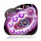 Blush Novelties B Yours Basic Beads elastīga anālo bumbiņu ķēde – 32.3 cm (12.7″) – Violets — Foto 2
