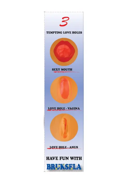 Piepūšamā mīlas lelle Bruksela – 3 caurumi Foto 2