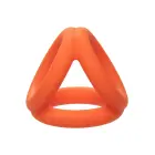 Alpha Triple Cock Ring – Orange — Photo 11