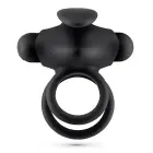 Thumper Vibrating Double Cockring with Remote Control – Black — Photo 2