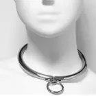 Metal Hard – stainless steel collar with combination lock and ring – 10.5 cm — Photo 1