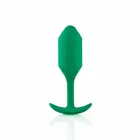 b-Vibe Snug Plug 2 raskusega anaaltapp – 11.4 cm – Roheline — Foto 1
