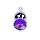 Plug-Jewellery Dark Silver anaaltapp lilla kiviga – 9.5 cm (3.7″) — Foto 1