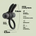 Pluto Vibrating Cock Ring with Bullet – Black — Photo 6