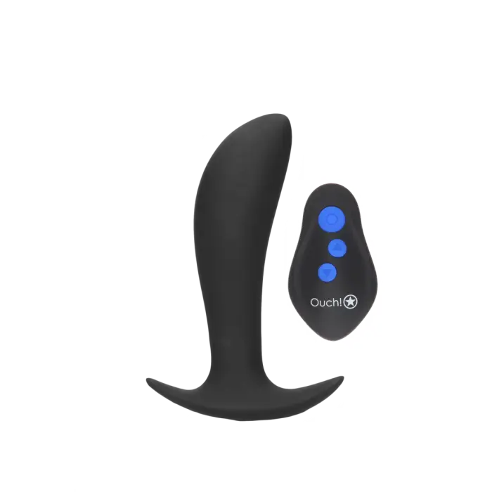 E-stim vibrējošs anālais spraudnis – melns Foto 8