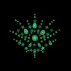 Bijoux Indiscrets Glow Chest kūno papuošalų lipdukai – šviečiantys tamsoje — Nuotrauka 4