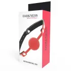Darkness Silicone Gag Red – Adjustable Leather Strap — Photo 4