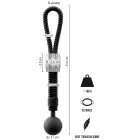 Rebel Heavy Rope Cock w Ball dzimumlocekļa gredzens ar bumbiņu – melns — Foto 9