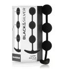 BLACK&SILVER Harry Silicone Intimate Beads 3 Spheres – 14 cm – Black — Photo 1