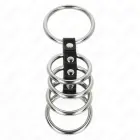 KINK – leather and steel 5-ring cock and ball system – 3.7–5 cm — Photo 3